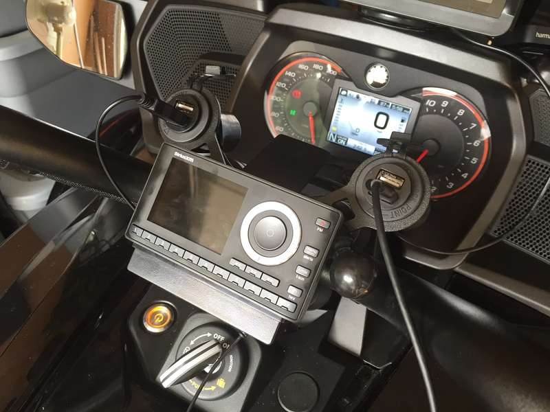 Can Am Spyder F3 Docking Station with 2 Dual USB Ports