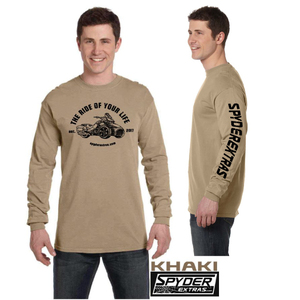 WITH SLEEVE LOGO: Long Sleeve Spyder Extras Ride of your life F3 VERSION