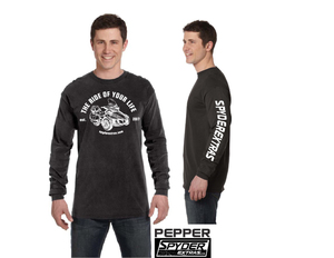 WITH SLEEVE LOGO: Long Sleeve Spyder Extras Ride of your life RT VERSION